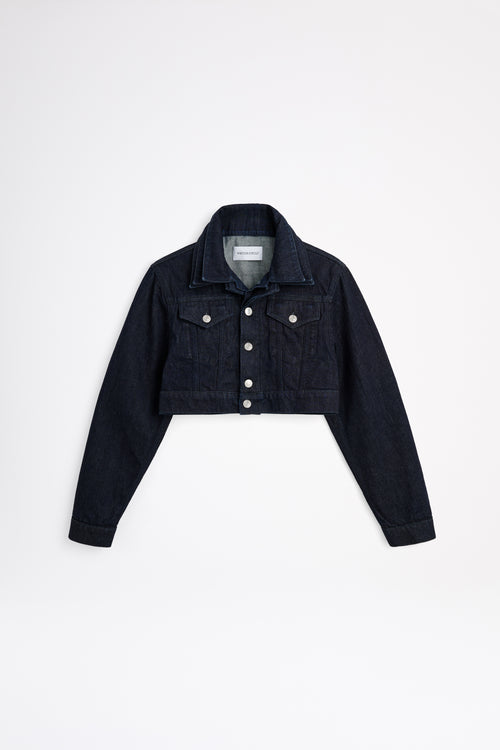 Triple layer dark denim jacket Viktor&Rolf