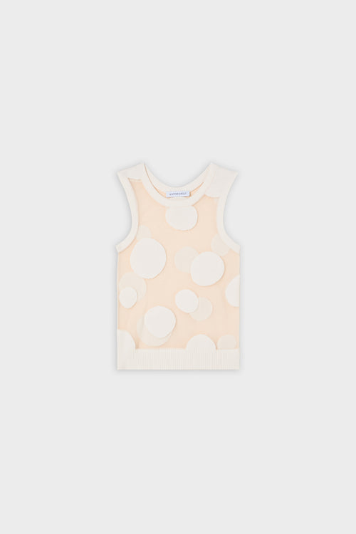 POLKADOT GEBREIDE SPENCER