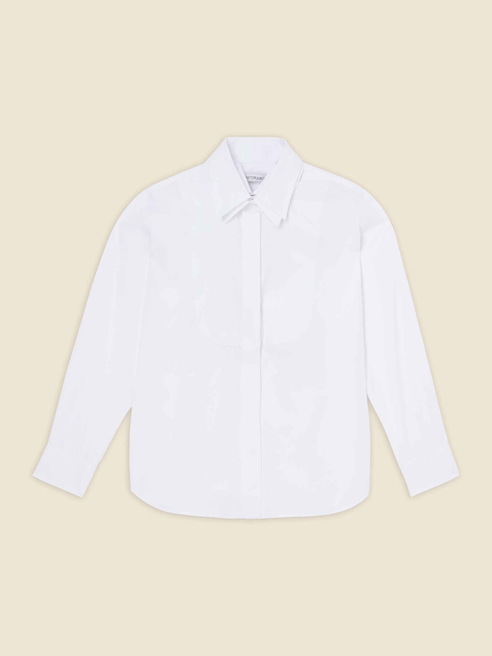 VIKTOR＆ROLF レディース　デザイン　シャツ　ホワイト　サイズ42 MULTI-LAYERED POPLIN SHIRT – Viktor&Rolf