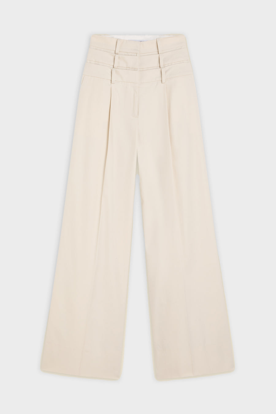 MULTI-LAYERED GABARDINE TROUSERS
