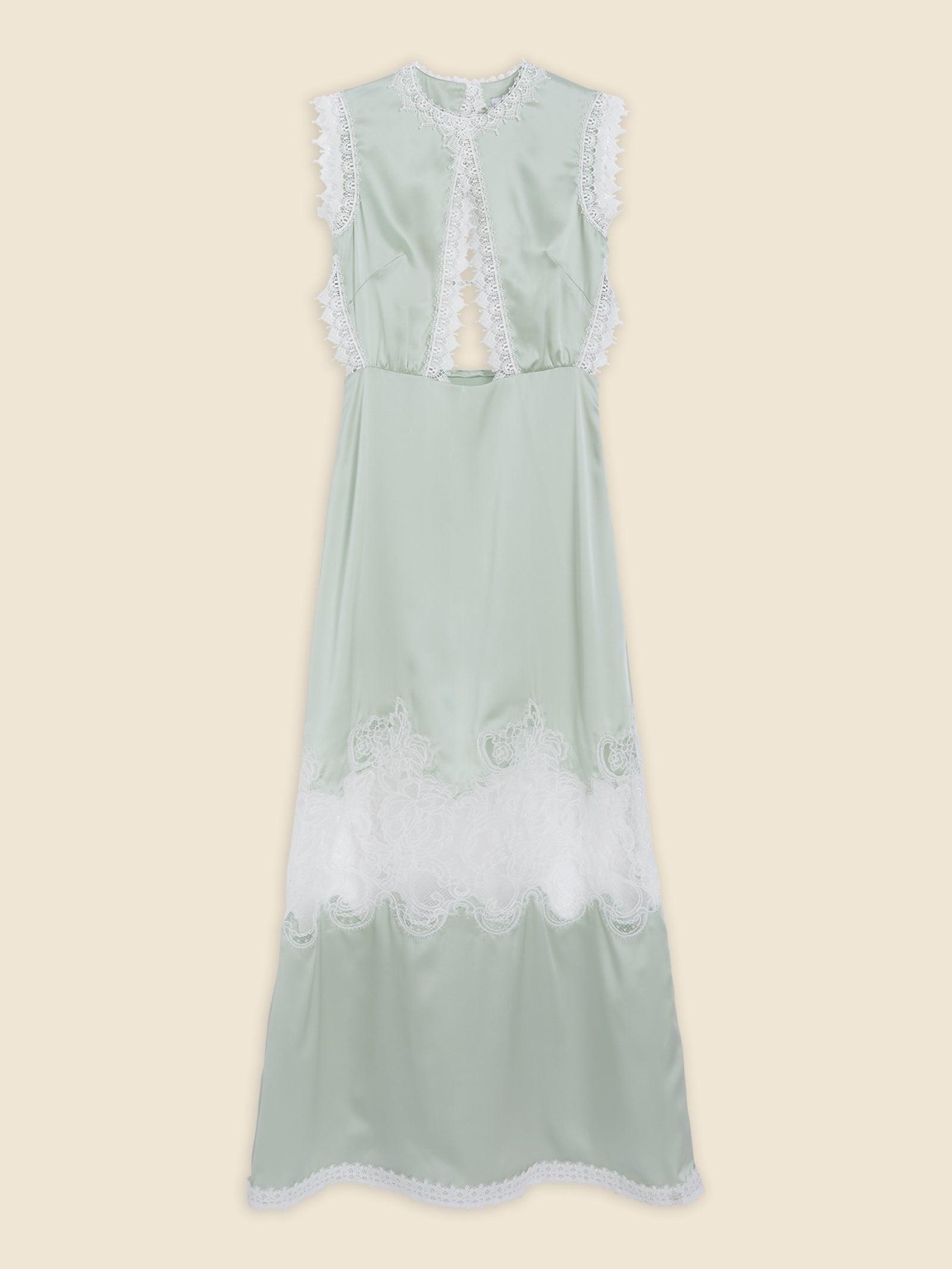 ワンピース THEREDTHREAD V slit camisole dress lace THEREDTHREAD / ザレッドスレッド】V slit camisole dress lace