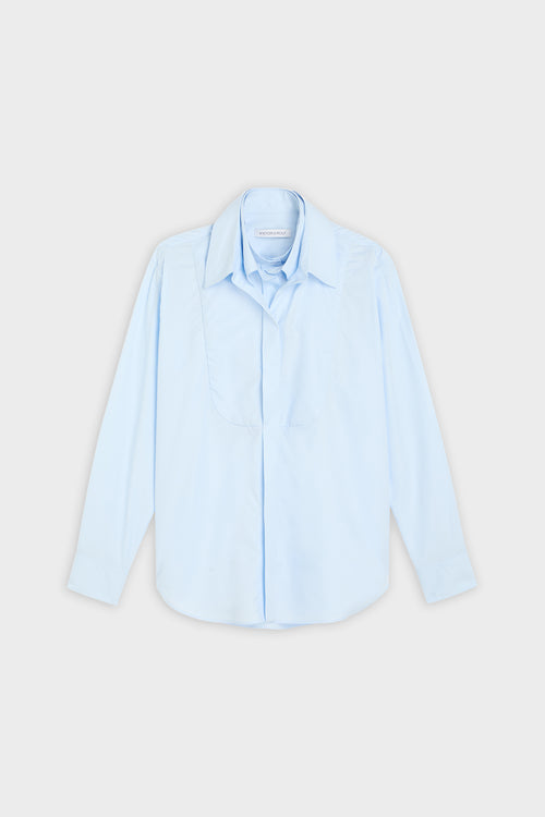 MULTI-LAYERED POPLIN SHIRT