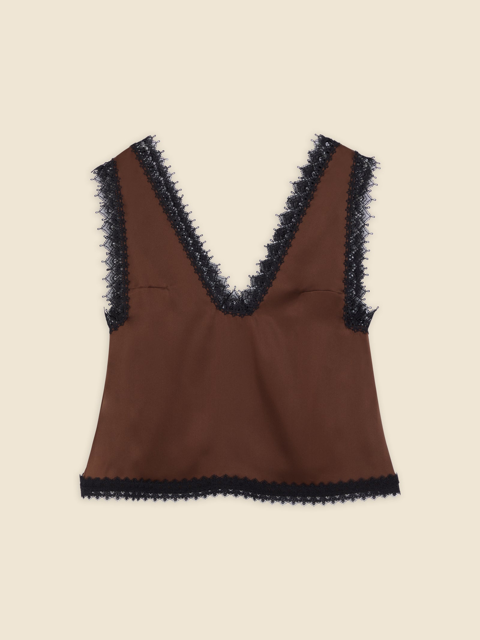 トップス lace camisole by rouge vif Lace Tank Top in Ribbed Silk Jersey | Saint Laurent | YSL US