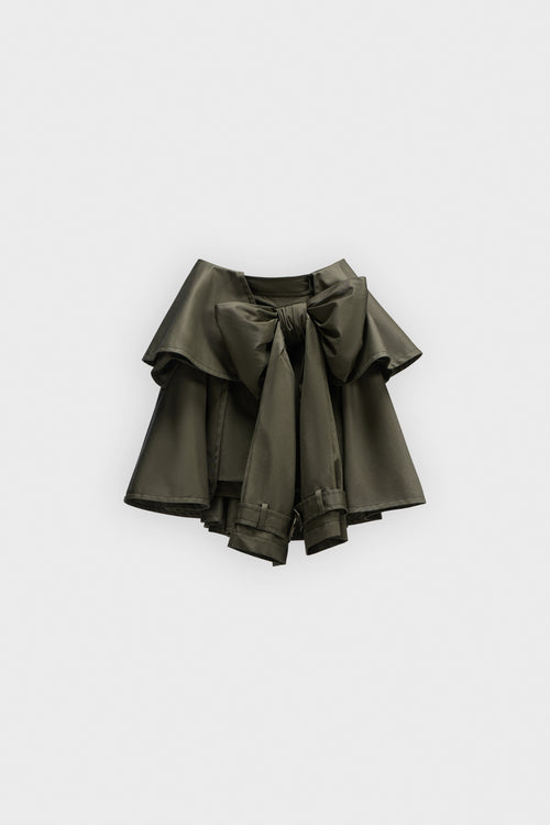 MINIROK MET STRIKDRAPERING
