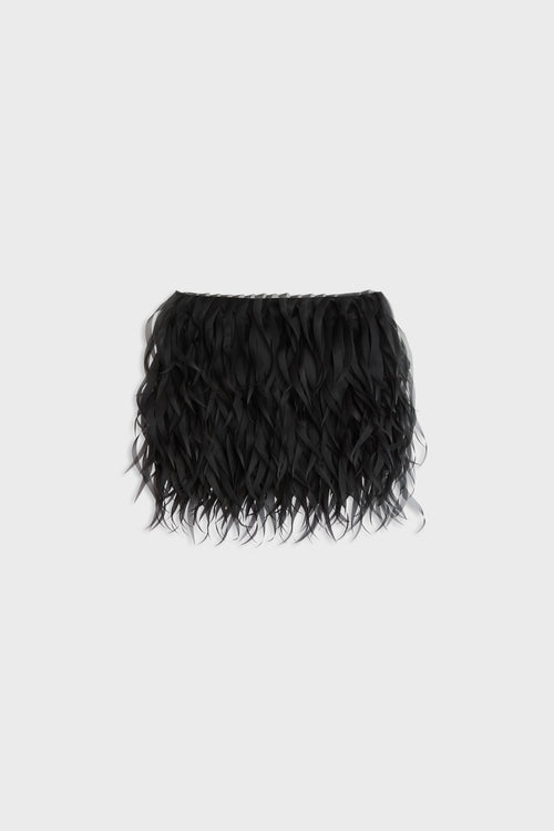 FEATHER MINI SKIRT