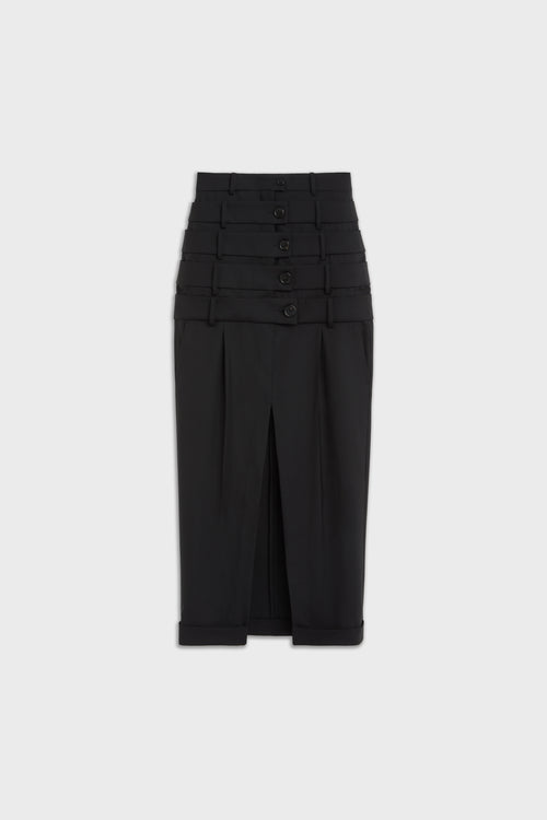 MULTI-LAYERED TROUSERS SKIRT
