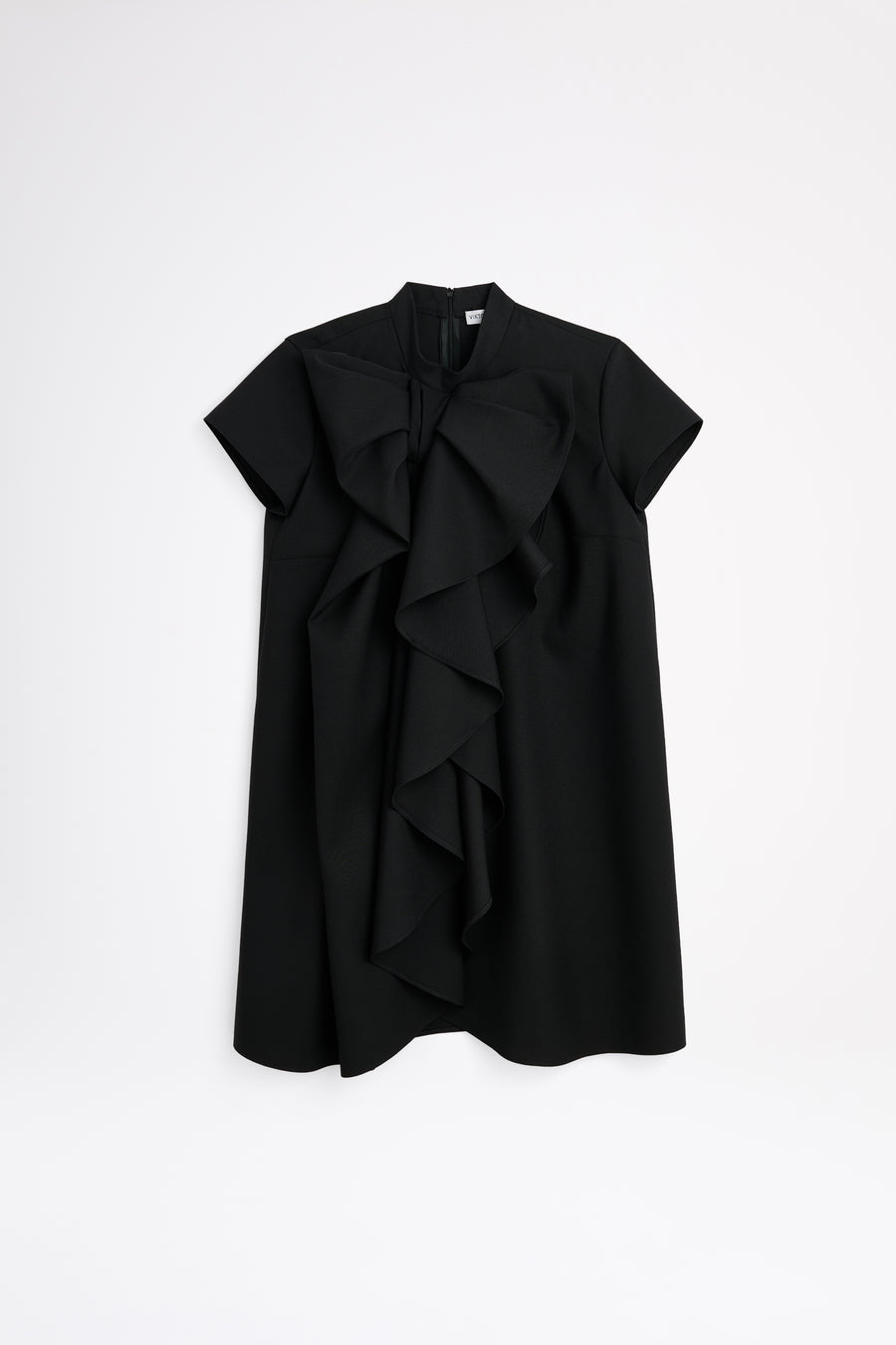 A black dress wit a bow.