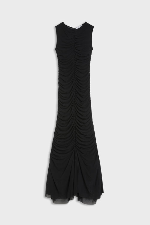 MESH WRAP DRESS