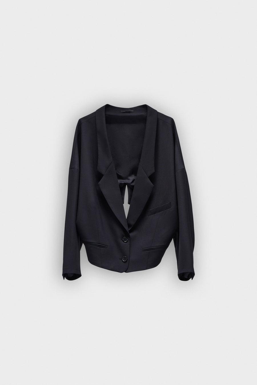 BLAZER MET LAGE HALSLIJN