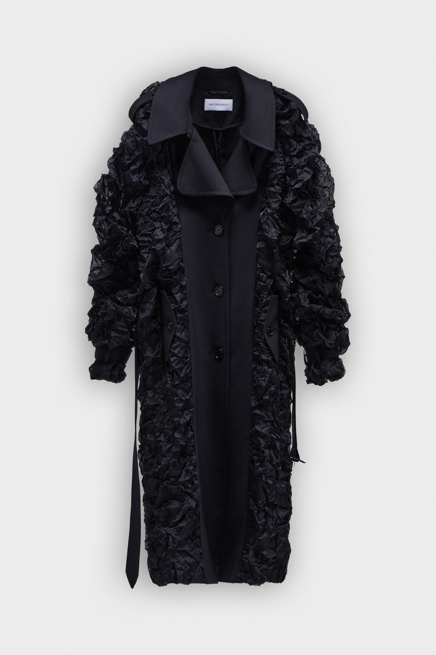 TRENCHCOAT MET PLISSÉ