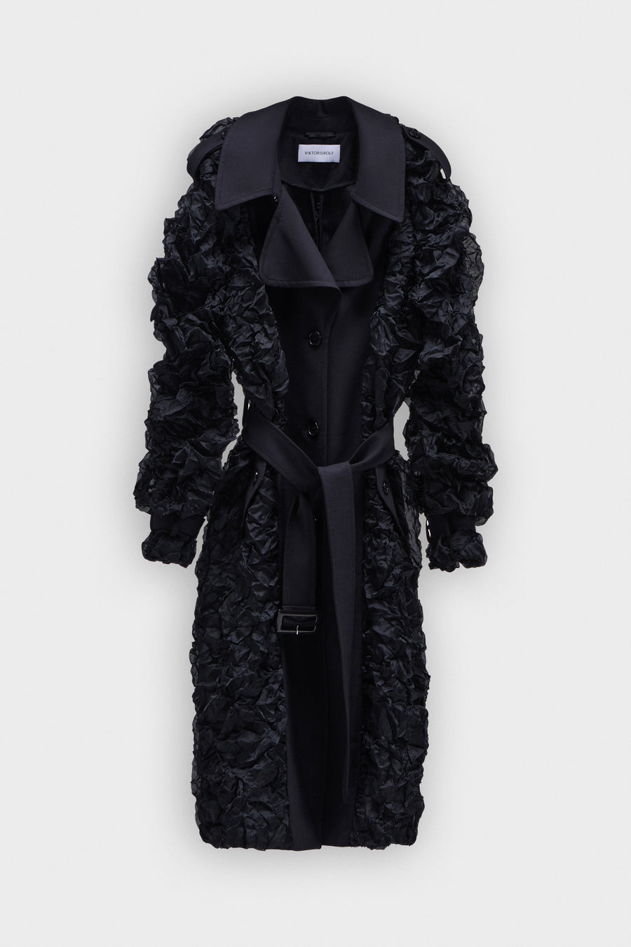 TRENCHCOAT MET PLISSÉ