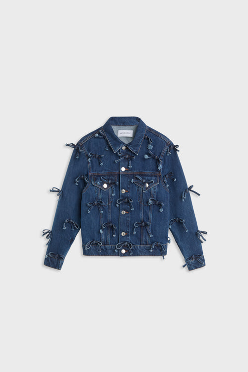BOW DENIM JACKET
