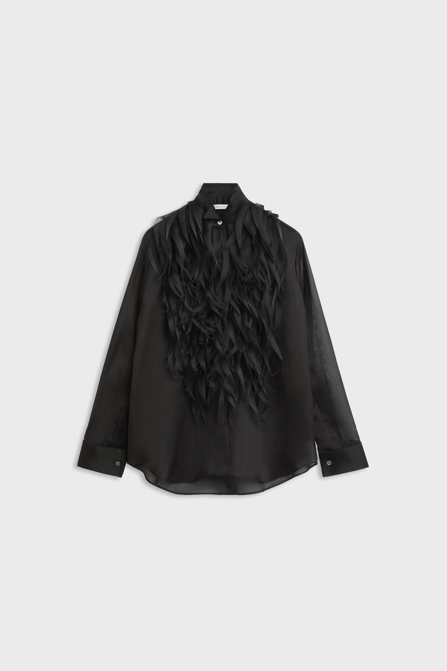 FEATHER TUXEDO PLASTRON SHIRT