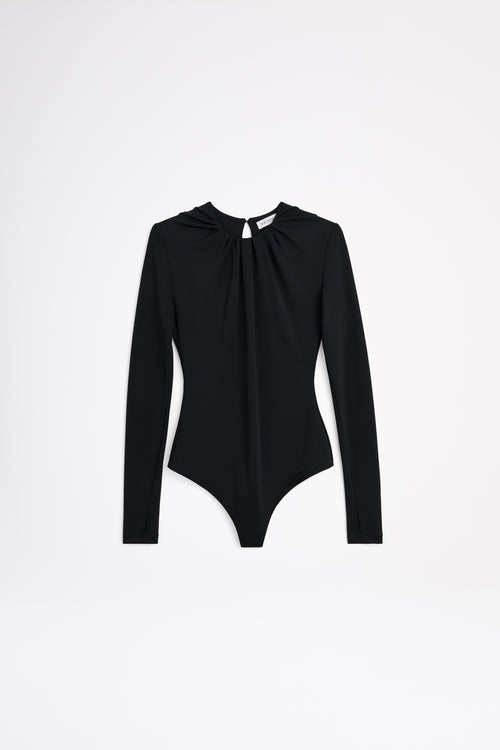 Black drape body.