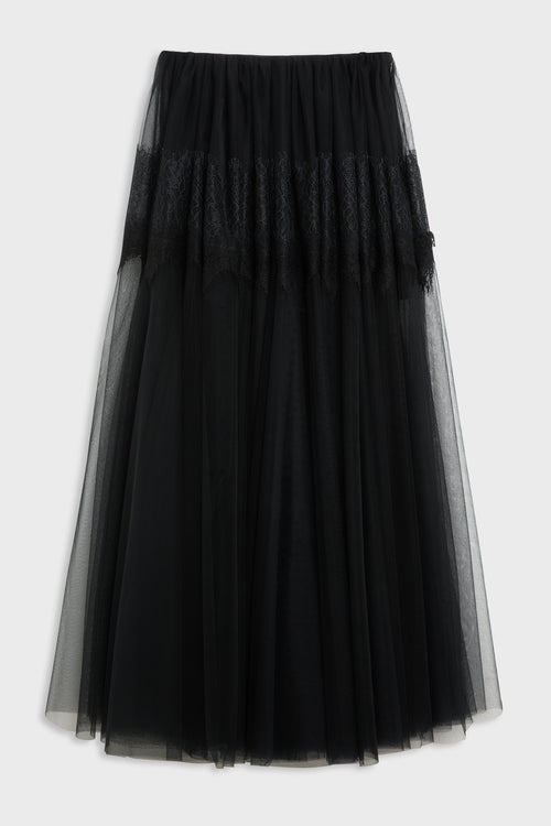 TULLE & LACE MAXI SKIRT