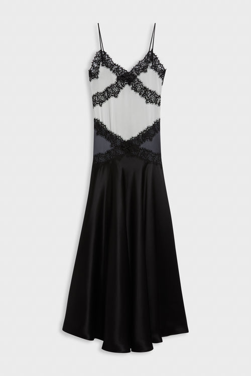 SILK LACE CAMI DRESS