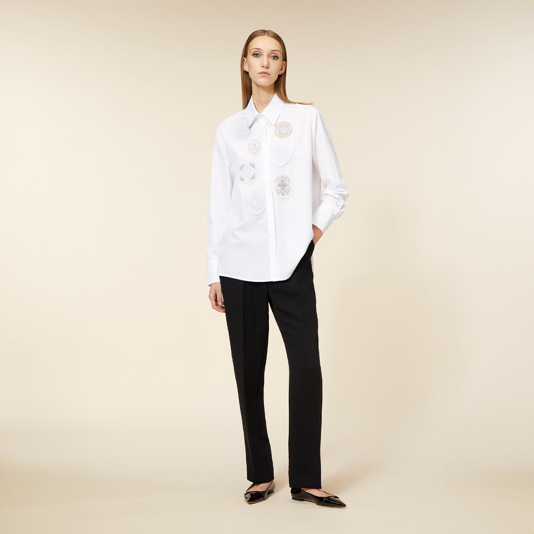 L　WELTRAUM Embroidery T-shirt EMBROIDERY BOXY T-SHIRT – Viktor&Rolf