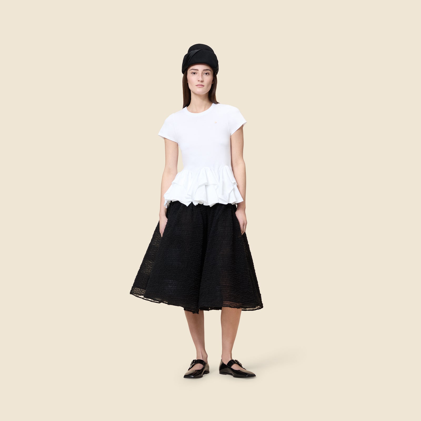 melt the lady tuck up skirt ロゴプレート melt the lady tuck up skirt ロゴプレート