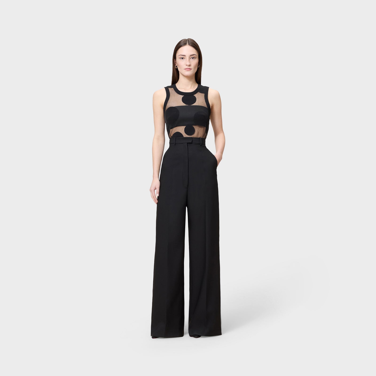 SUPER HIGH WAISTED WOOL TROUSERS – Viktor&Rolf
