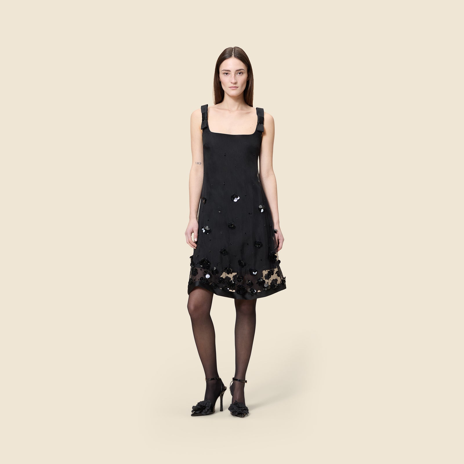 VIKTOR&ROLF ヴィクターアンドロルフ キャミ リボン レース 38 EMBROIDERY SILK MINI DRESS – Viktor&Rolf