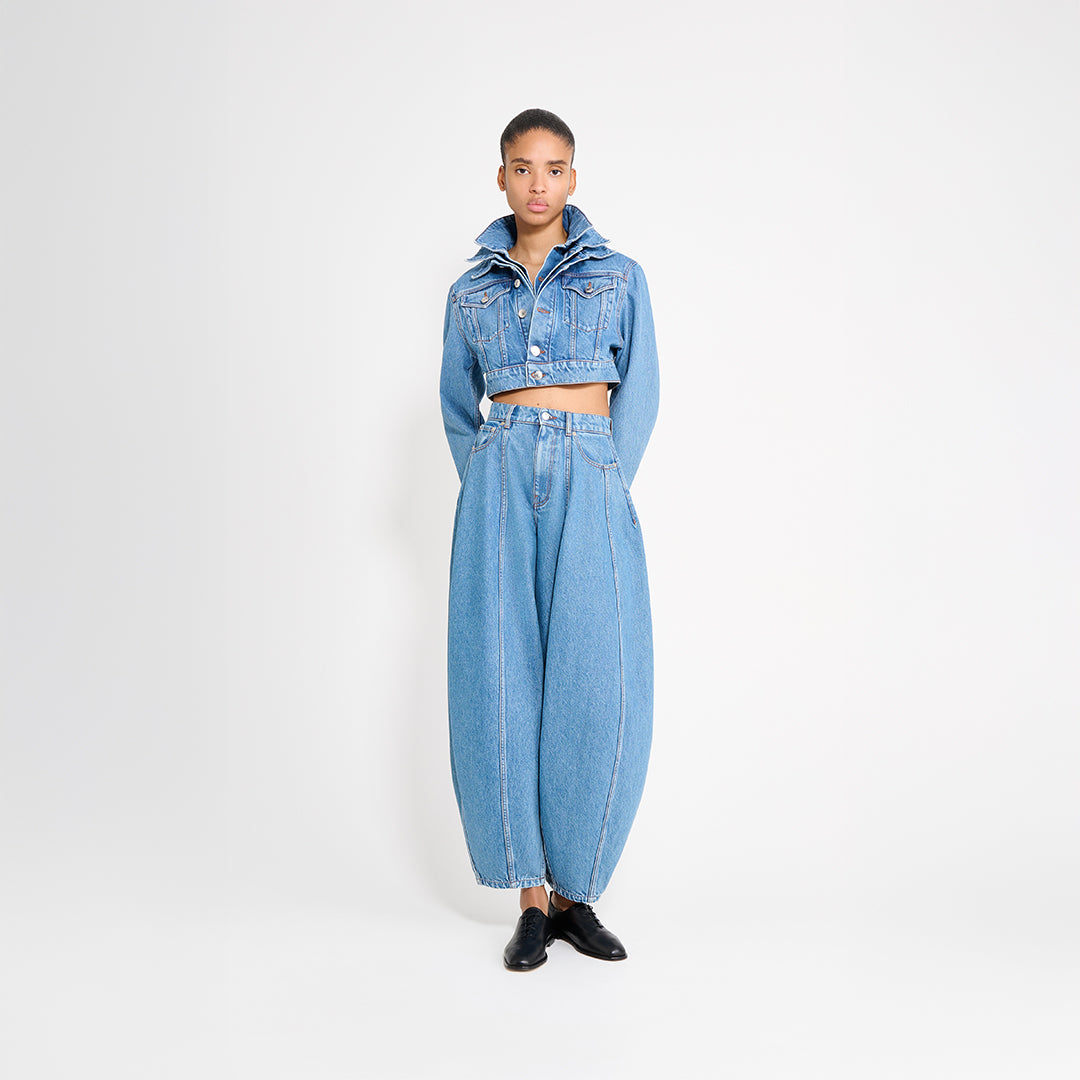 MULTI-LAYERED CROPPED DENIM JACKET – Viktor&Rolf