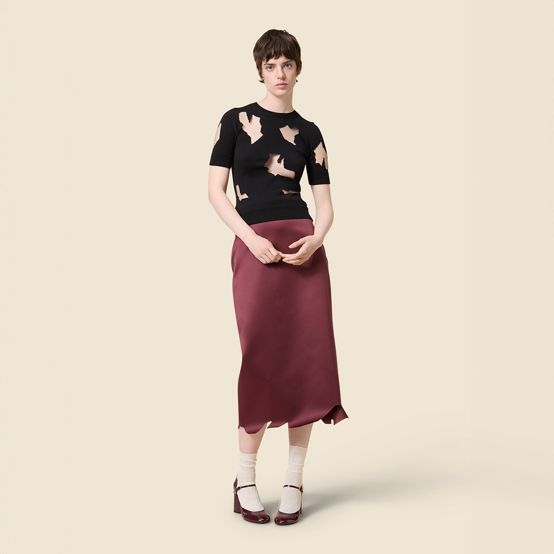 トップス andwang Statement Ribbon Knit Top KNIT WOOL TOP – Viktor&Rolf